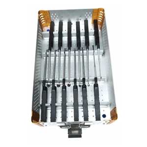 Kit de curettes réutilisables Microsect comprenant 12 curettes, plateau pour interventions chirurgicales, instruments médicaux en acier inoxydable pour chiens - Product Image 5