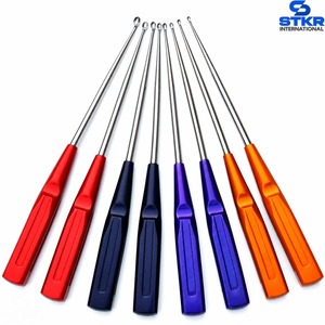 Curettes cervicales osseuses, ensemble de 8 curettes orthopédiques pour os cervicaux, curettes pour la colonne vertébrale, chirurgie orthopédique - Product Image 3