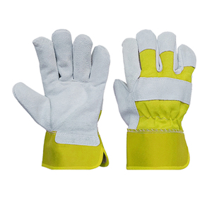 EN420 Certified Safety <b>Gloves</b> 5Mil Thick Leather with Safety Cuff for Mechanic Use Customizable Made in Pakistan - Product Image 1