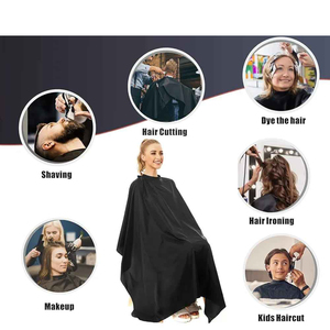 Cape de barbier professionnelle unisexe imperméable, confortable et réglable - Product Image 4