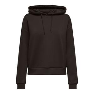Sudadera con capucha de color liso para mujer, de manga larga, de algodón tejido, transpirable, con bolsillos, para otoño - Product Image 2