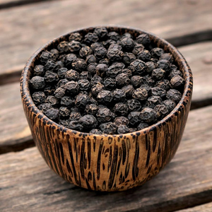 เมล็ดพริกไทยดำแบบขายส่ง 500-550 GL พรีเมียมธรรมชาติ พริกไทยดำอินเดียเม็ดเต็ม คุณภาพส่งออก ไพเพอรีนสูง - Product Image 1