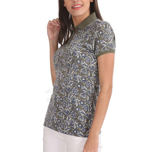 T-shirt à manches courtes pour femme, nouveau design estival, dernière tendance, couleur personnalisée, 100% coton, tissu en toile respirant pour femme - Product Image 2