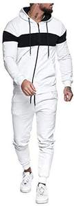 Premium White Tracksuit Mens Slim Fit Sweatsuit Soft Fleece Jogger Set Casual Streetwear Gym Training Fashion Apparel DDP - Product Image 4