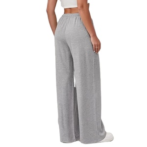 Pantalon évasé en molleton de coton pour femme, idéal pour l'hiver et le jogging, coupe ample personnalisée avec devant plat, vente en gros sur mesure – Meilleures ventes - Product Image 6