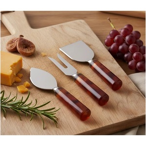 High Quality Stainless Steel Cheese Knife Set With Resin Handle Matt Finished Steel Cheese <b>Tools</b> Heart Knife Spreader Tableware - Product Image 6