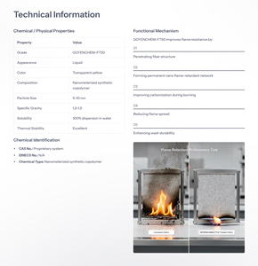 GOYENCHEM-FT50 Textil Resistente al Lavado y Retardante de Llama para Tela de Cortina de Poliéster - Product Image 2