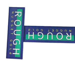 Customizable 3D PVC Logo Badges Waterproof Durable <b>Sew</b>-<b>On</b> Heart Rubber <b>Patches</b> Embossed Jackets Hats Apparel Accessories - Product Image 1