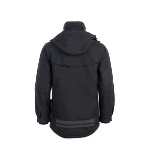 Veste imperméable à capuche pour homme, coupe régulière, fermeture éclair longue, avec poches, pour l'extérieur - Product Image 4