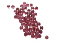 Cabochon de tourmaline rose naturelle de 2 mm, calibré, qualité AAA+, traité thermiquement, vente en gros
