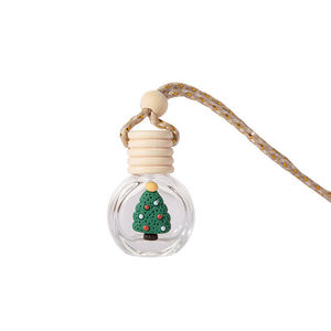 Difusor de Aceites Esenciales para Coche, Estilo Dibujos Animados de Papá Noel, Colgante de Perfume, Aromaterapia, Eliminador de Olores, Adornos de Regalo de Navidad, Cristal - Product Image 5