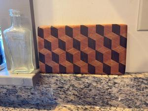 Planche à découper classique en bois, plateau de service en bambou et bois de manguier, pour légumes et fruits, avec poignée, ustensile de cuisine personnalisable - Product Image 3