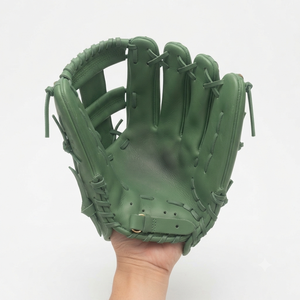 Leather <b>Baseball</b> <b>Glove</b> H-Web Right-Handed Full Finger Long Lasting Performance Outfield Adult Adjustable Wrist Strap - Product Image 4