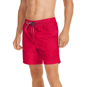 Shorts de plage décontractés pour hommes, coupe classique, tissu en toile, taille élastique, anti-rides, imperméables, protection UV, séchage rapide, écologiques - Product Image 4