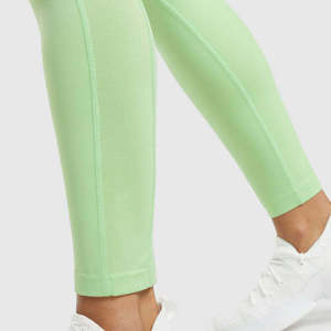 Leggings pour femmes de haute qualité, tricotés, légers, sans couture, respirants, design simple à taille haute - Product Image 4