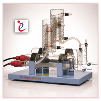 Unité de distillation double en verre borosilicaté 2 litres/heure, distillateur d'eau de laboratoire haute pureté, équipement de laboratoire à double étage OEM