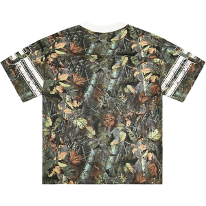 Custom Camouflage Mesh Football Jersey V Neck Short Sleeve Breathable Men's <b>Athletic</b> Shirt Number 99 Printed Design - Product Image 6