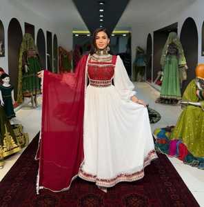 Afghan Kuchi Dress Women Afghan Kuchi Dress Pashtun Culture Latest 2026 Vintage Handmade Tribal Traditional Embroidered Adults - Product Image 4