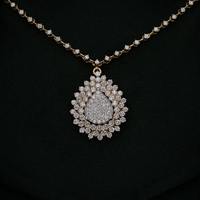 Collier interchangeable en or jaune 14 carats avec diamant de laboratoire détachable, certifié IGI, taille brillant, bijoux fins tendance pour femmes