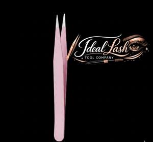 Pince à épiler pour cils en acier inoxydable de haute qualité, 90 degrés, pointue, avec embout en fibre, pour extensions de cils - Product Image 5