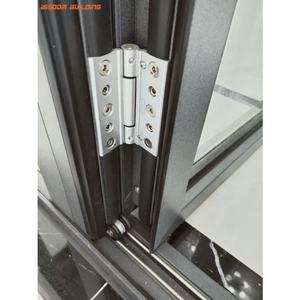Desain Modern perumahan Aluminium bi-lipat pintu lapisan ganda geser isolasi untuk balkon Villa Hotel - Product Image 4