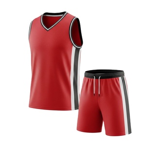 Uniforme de basket-ball réversible pour hommes de qualité supérieure, logo personnalisé, respirant, léger, ensemble d'entraînement - Product Image 1