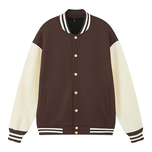 Cotton Blend Letterman <b>Baseball</b> Bomber <b>Jacket</b> Classic College Style Button Up Outerwear <b>Men's</b> Fashion Varsity <b>Jacket</b> Casual - Product Image 1