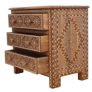 Table basse en os incrusté fait main de qualité supérieure avec finition mosaïque décorative, meuble de luxe pour l'intérieur moderne de la maison, à vendre - Product Image 3