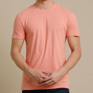 High Quality 100% Cotton Men's Short Sleeve Fitness T-Shirts Custom Logo Anti-Wrinkle Cotton Knitted Fabric <b>Tshirts</b> OEM - Product Image 1