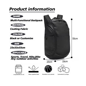Mochila de baloncesto con múltiples bolsillos para entrenamiento en el gimnasio y actividades al aire libre. - Product Image 5