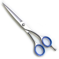 Ciseaux de coiffure professionnels KOUNAIN personnalisables en acier inoxydable japonais 440C, 6,5 pouces, finition or plasma, avec pouce pivotant