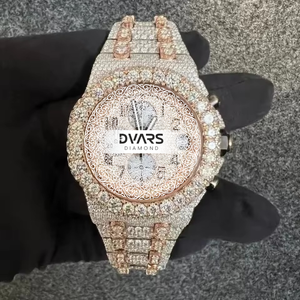 Reloj de Pulsera Ejecutivo Sofisticado con Movimiento de Cuarzo, Resistente al Agua, Caja de Aleación, Cristal de Zafiro, Color D, VVS1, Moissanita - Product Image 1