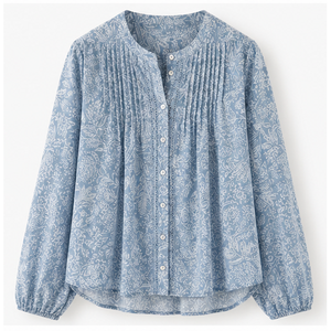 Camisa Personalizada de Manga Larga con Botones, Estampado Floral Elegante, Informal y a la Moda, Fabricada en Fábrica, Venta al Por Mayor de Verano - Product Image 6