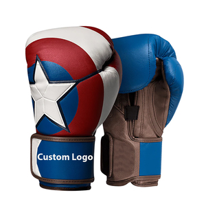 Nouveaux gants de boxe en cuir de style mexicain, design tendance, vente chaude, style personnalisé, faible MOQ pour les passionnés d'arts martiaux et de boxe - Product Image 3