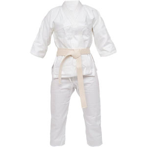 Uniforme de karaté noir pour adultes unisexe, 100% coton, durable, coupe classique, ceinture blanche incluse - Product Image 4