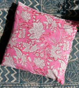 Pastel Bloom Accent Sham Feminine Botanical Decorative Slipcover Soft Square Lounge Ornament Chic Interior Textile 100% Cotton - Product Image 5