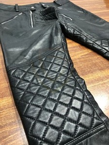 Pantalon en cuir sur mesure de conception haut de gamme 2026 pour hommes avec logo personnalisé, design unique, pantalon en cuir pour hommes - Product Image 4