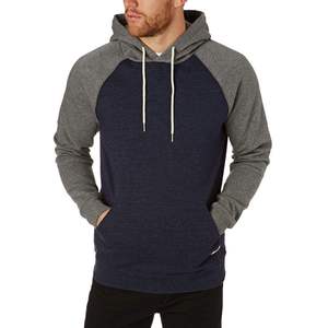 Sweat-shirt à capuche bicolore en coton épais pour homme, personnalisable avec logo, style streetwear, design personnalisé, sweat-shirt à blocs de couleur pour homme - Product Image 2