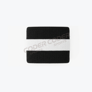Al por mayor, muñequeras deportivas de algodón de rizo con logotipo personalizado bordado para tenis, fútbol y béisbol, hechas en Pakistán - Product Image 2