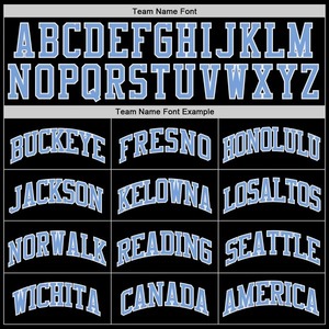 Custom Black <b>Light</b> Blue-White Authentic Throwback Basketball Jersey Personalized Stitched Team <b>Name</b> Number Vintage Sportswear - Product Image 5