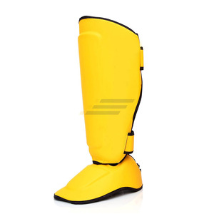 Protector de Espinilla y Empeine de Cuero con Espuma para MMA, Boxeo y Kickboxing, Equipo de Protección Duradero para Piernas y Pies, OEM - Product Image 3