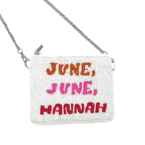 Custom Name Beaded Coin Purse Handmade Embroidered Zipper Pouch Personalized Gift Seed <b>Beads</b> Luxury Designer Clutch Bag Compact - Product Image 4