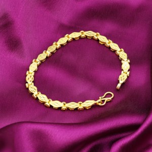 Bracelet à maillons taillés au diamant en or laminé 14K 18K 24K pour hommes, style Dubaï, bijoux de mode arabe, vente en gros, Oro Joyeria - Product Image 1