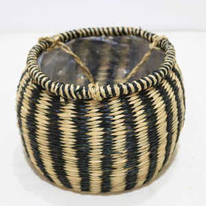 Artex Dong Thap Vietnam Artesanías, Cesta de Almacenamiento de Jacinto de Agua Trenzado, Ecológico, Modelo BH4211A - Product Image 6