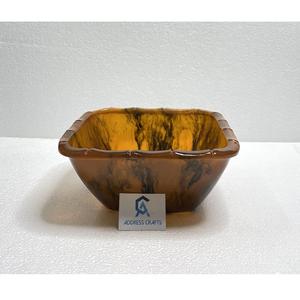 เหยือกน้ำเรซิ่นแบบมีลายหมุนวน ชามแก้วเรซิ่น ถาดเสิร์ฟเรซิ่น ชามสลัด เหยือกเรซิ่น ภาชนะแก้วสำหรับโต๊ะอาหาร ชามผลไม้ - Product Image 2