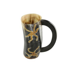 Jarra de cuerno natural Vikinga para beber vino o cerveza, tazas únicas perfectas para fiestas, bodas y otras celebraciones. 2026 - Product Image 3