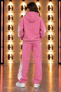 Ensemble de survêtement imprimé personnalisé pour homme – Sweat à capuche et pantalon de jogging oversize style streetwear – Tenue décontractée deux pièces à capuche - Product Image 4