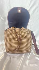 Sac bandoulière chq en mélange de PU et de coton - Product Image 3