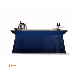 Barra de Bar para el Hogar Mirage Luxury de 8x2 pies con Encimera de Piedra, Mueble de Bar Moderno y Premium para Sala de Estar o Villa - Product Image 5