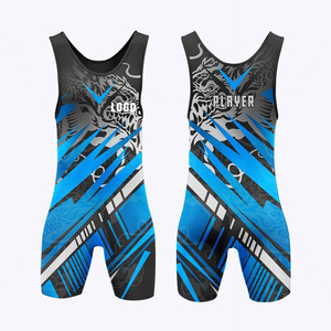 Private Label Custom Design Wrestling <b>Singlet</b> for Sports Teams Competition Spandex/Polyester Breathable Fabric Custom Colors - Product Image 3